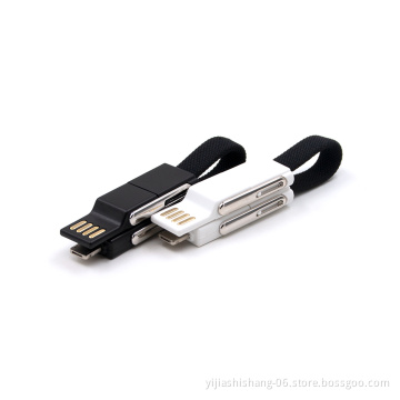 Quick Charging 4 in 1 Magnet Usb Charging Cable Keychain Charger Micro Usb Magnetic Usb Cable
